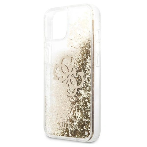 Kup Etui Guess GUHCP13SLG4GGO Apple iPhone 13 mini złoty/gold hardcase 4G Big Liquid Glitter - GUE1285GLD - {ean13} - Sklep Home Screen