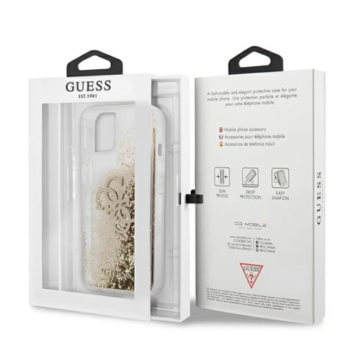 Kup Etui Guess GUHCP13SLG4GGO Apple iPhone 13 mini złoty/gold hardcase 4G Big Liquid Glitter - GUE1285GLD - {ean13} - Sklep Home Screen