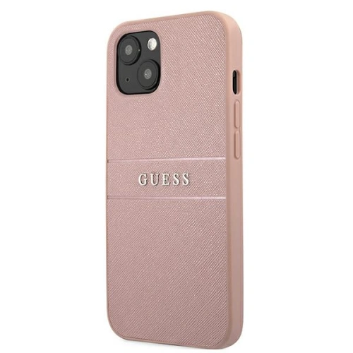 Kup Etui Guess GUHCP13SPSASBPI Apple iPhone 13 mini różowy/pink hardcase Saffiano Stripe - GUE1286PNK - {ean13} - Sklep Home Screen