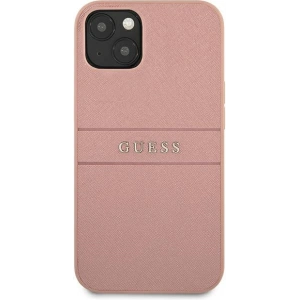 Etui Guess GUHCP13SPSASBPI Apple iPhone 13 mini różowy/pink hardcase Saffiano Stripe
