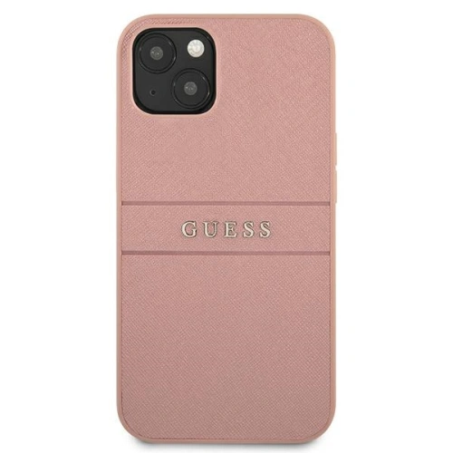 Kup Etui Guess GUHCP13SPSASBPI Apple iPhone 13 mini růžový/pink hardcase Saffiano Stripe - GUE1286PNK - {ean13} - Sklep Home Screen