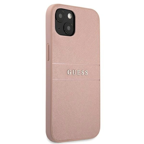 Kup Etui Guess GUHCP13SPSASBPI Apple iPhone 13 mini růžový/pink hardcase Saffiano Stripe - GUE1286PNK - {ean13} - Sklep Home Screen