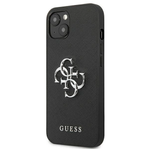 Kup Case Guess GUHCP13SSA4GSBK Apple iPhone 13 mini schwarz/black Hardcase Saffiano 4G Metal Logo - GUE1287BLK - {ean13} - Sklep Home Screen