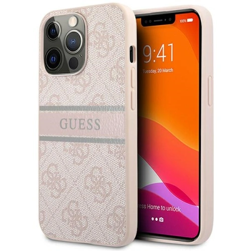 Kup Etui Guess GUHCP13X4GDPI Apple iPhone 13 Pro Max roz/roz hardcase 4G Stripe - GUE1289PNK - {ean13} - Sklep Home Screen