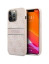 Case Guess GUHCP13X4GDPI Apple iPhone 13 Pro Max rosa/pink Hardcase 4G Stripe