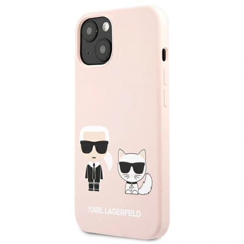 Kup Etui Karl Lagerfeld KLHCP13MSSKCI Apple iPhone 13 hardcase világos rózsaszín/Silicone Karl & Choupette - KLD623PNK - {ean13} - Sklep Home Screen