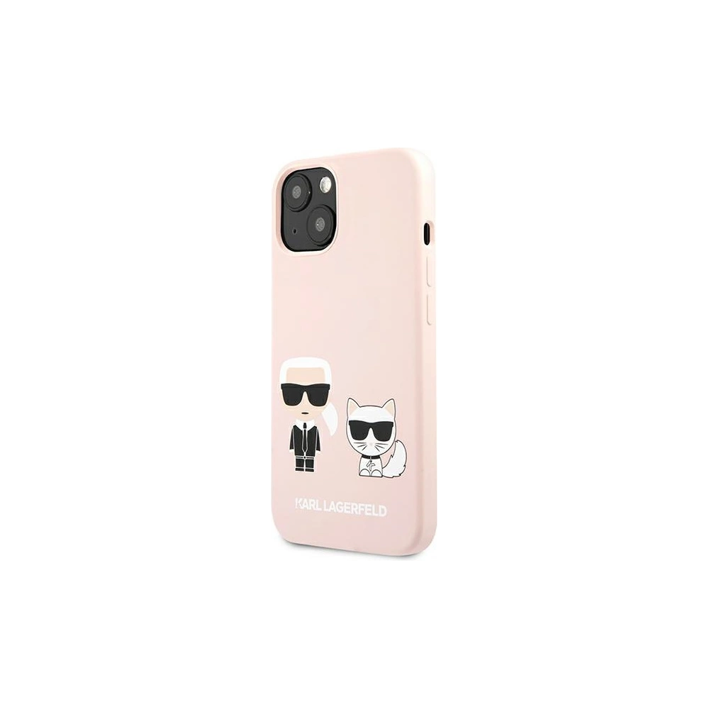 Etui Karl Lagerfeld KLHCP13MSSKCI Apple iPhone 13 hardcase jasno różowy/light pink Silicone Karl & Choupette