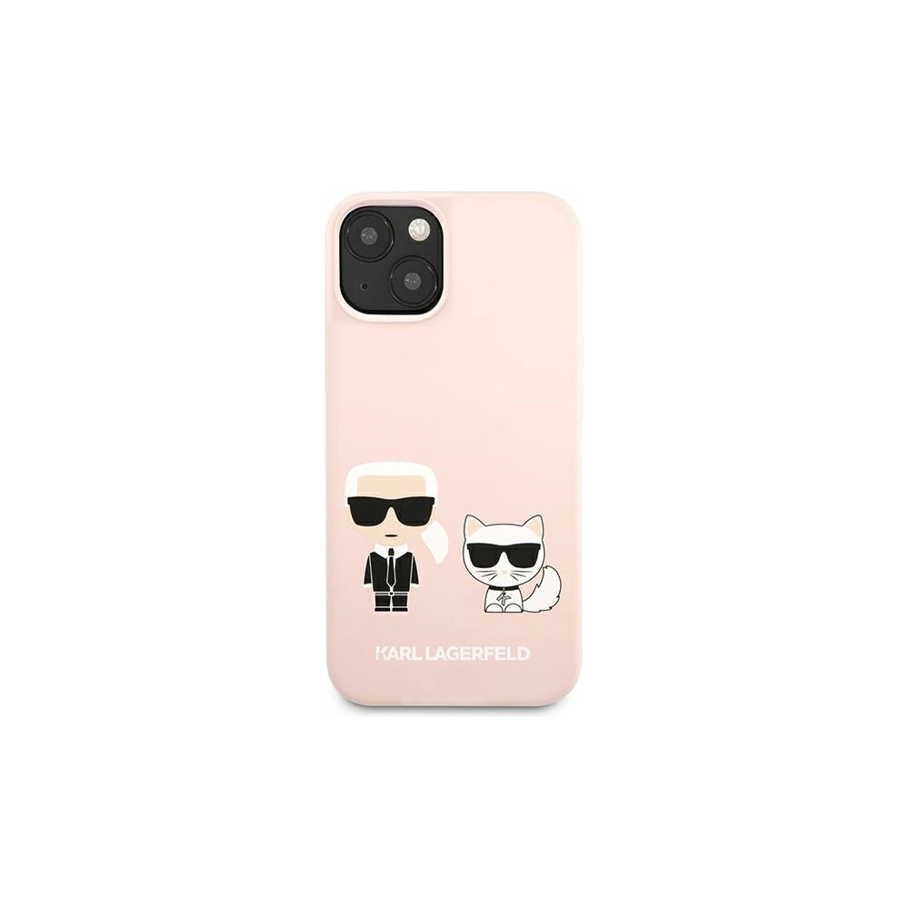 Etui Karl Lagerfeld KLHCP13MSSKCI Apple iPhone 13 hardcase jasno różowy/light pink Silicone Karl & Choupette