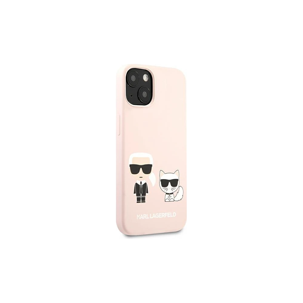 Etui Karl Lagerfeld KLHCP13MSSKCI Apple iPhone 13 hardcase jasno różowy/light pink Silicone Karl & Choupette