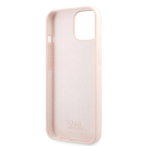 Kup Etui Karl Lagerfeld KLHCP13MSSKCI Apple iPhone 13 hardcase roz roz/roz deschis Silicone Karl & Choupette - KLD623PNK - {ean13} - Sklep Home Screen