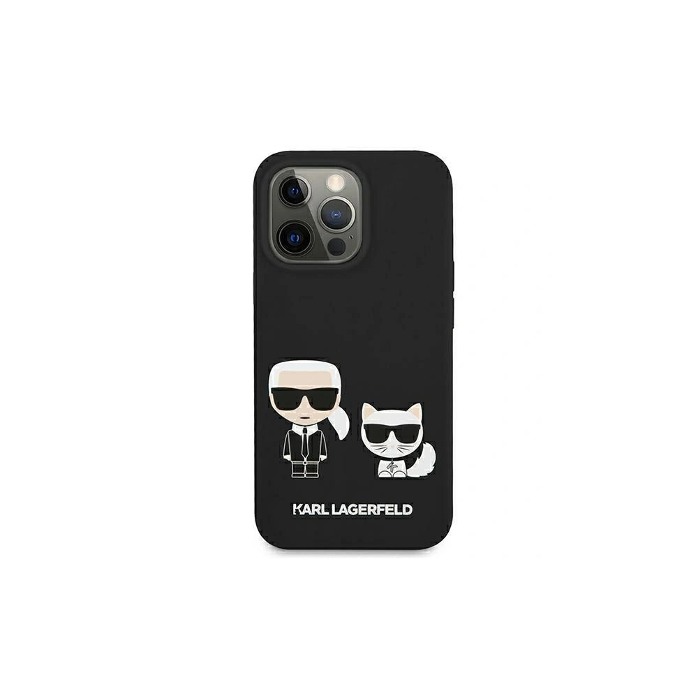 Etui Karl Lagerfeld KLHCP13MSSKCK Apple iPhone 13 hardcase czarny/black Silicone Karl & Choupette