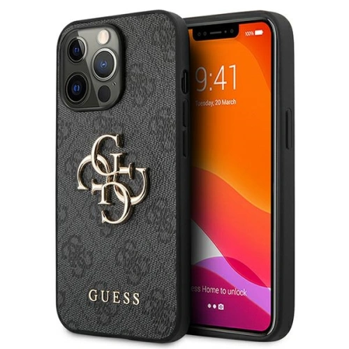 Kup Case Guess GUHCP13X4GMGGR Apple iPhone 13 Pro Max grau/grey Hardcase 4G Big Metal Logo - GUE1290GRY - {ean13} - Sklep Home Screen