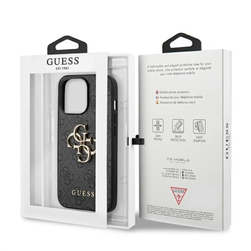 Kup Etui Guess GUHCP13X4GMGGR Apple iPhone 13 Pro Max szürke/grey hardcase 4G Big Metal Logo - GUE1290GRY - {ean13} - Sklep Home Screen