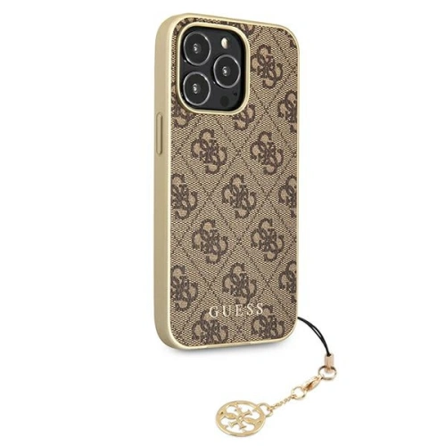 Kup Etui Guess GUHCP13XGF4GBR Apple iPhone 13 Pro Max brązowy/brown hardcase 4G Charms Collection - GUE1291BR - {ean13} - Sklep Home Screen