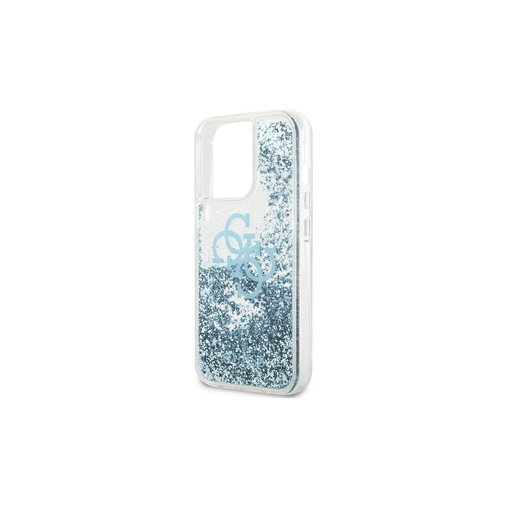 Etui Guess GUHCP13XLG4GBL Apple iPhone 13 Pro Max niebieski/blue hardcase 4G Big Liquid Glitter
