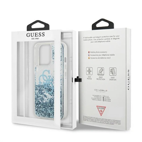 Kup Etui Guess GUHCP13XLG4GBL Apple iPhone 13 Pro Max niebieski/blue hardcase 4G Big Liquid Glitter - GUE1292BLU - {ean13} - Sklep Home Screen