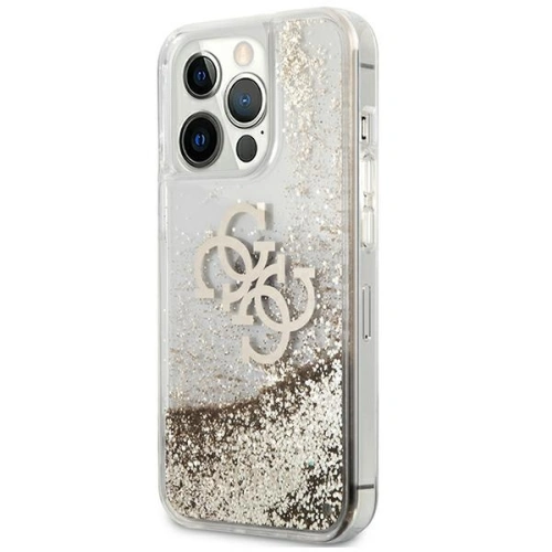 Kup Etui Guess GUHCP13XLG4GGO Apple iPhone 13 Pro Max aurie/gold hardcase 4G Big Liquid Glitter - GUE1293GLD - {ean13} - Sklep Home Screen