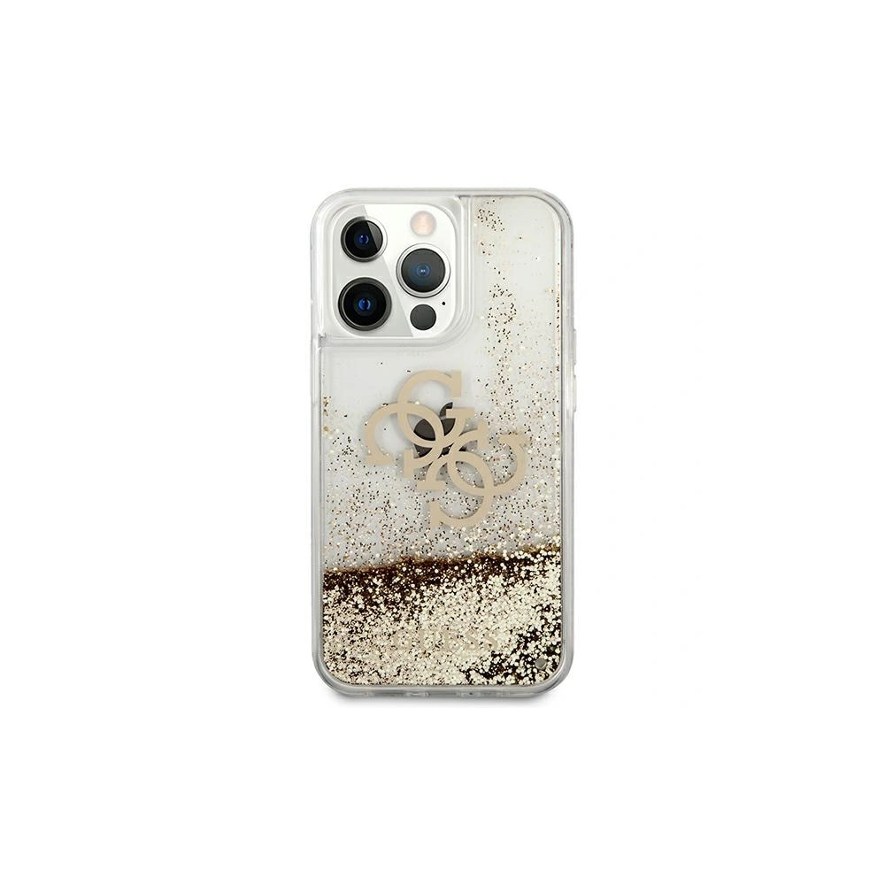 Etui Guess GUHCP13XLG4GGO Apple iPhone 13 Pro Max złoty/gold hardcase 4G Big Liquid Glitter