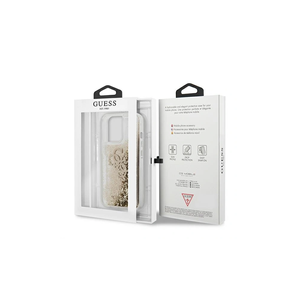 Etui Guess GUHCP13XLG4GGO Apple iPhone 13 Pro Max złoty/gold hardcase 4G Big Liquid Glitter