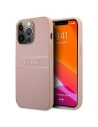Etui Guess GUHCP13XPSASBPI Apple iPhone 13 Pro Max różowy/pink hardcase Saffiano Stripe