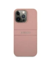 Buy Guess GUHCP13XPSASBPI Apple iPhone 13 Pro Max pink hardcase Saffiano Stripe - GUE1294PNK - {ean13} - Home Screen Store Europe