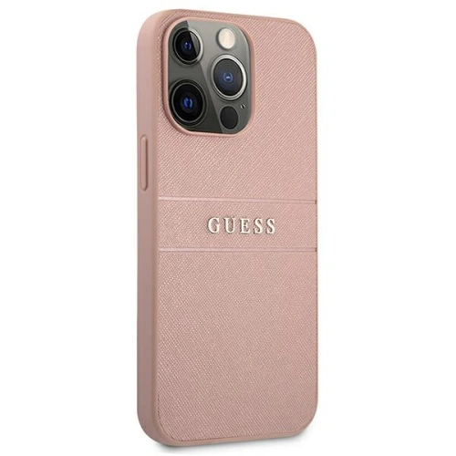 Kup Etui Guess GUHCP13XPSASBPI Apple iPhone 13 Pro Max rózsaszín/pink hardcase Saffiano Stripe - GUE1294PNK - {ean13} - Sklep Home Screen