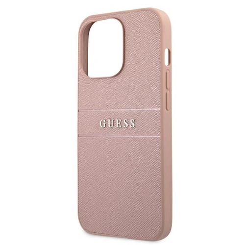 Kup Etui Guess GUHCP13XPSASBPI Apple iPhone 13 Pro Max růžový/pink hardcase Saffiano Stripe - GUE1294PNK - {ean13} - Sklep Home Screen