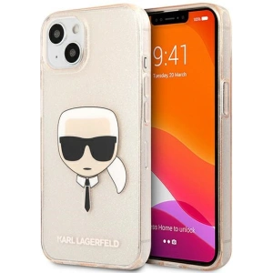 Kup Case Karl Lagerfeld KLHCP13SKHTUGLGO Apple iPhone 13 mini gold/hartcase Glitter Karl`s Head - KLD631GLD - {ean13} - Sklep Home Screen