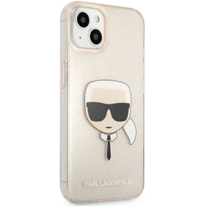 Kup Case Karl Lagerfeld KLHCP13SKHTUGLGO Apple iPhone 13 mini gold/hartcase Glitter Karl`s Head - KLD631GLD - {ean13} - Sklep Home Screen