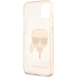 Kup Case Karl Lagerfeld KLHCP13SKHTUGLGO Apple iPhone 13 mini gold/hartcase Glitter Karl`s Head - KLD631GLD - {ean13} - Sklep Home Screen