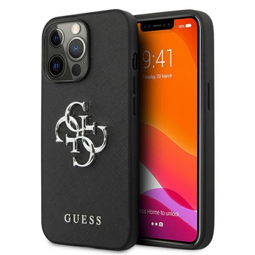 Kup Etui Guess GUHCP13XSA4GSBK Apple iPhone 13 Pro Max černý/black hardcase Saffiano 4G Metal Logo - GUE1295BLK - {ean13} - Sklep Home Screen