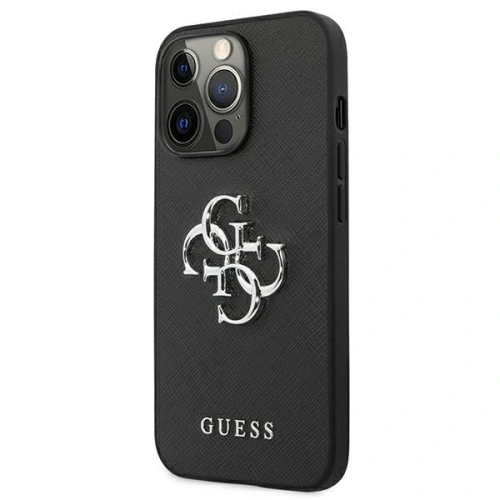 Kup Etui Guess GUHCP13XSA4GSBK Apple iPhone 13 Pro Max negru/black hardcase Saffiano 4G Metal Logo - GUE1295BLK - {ean13} - Sklep Home Screen
