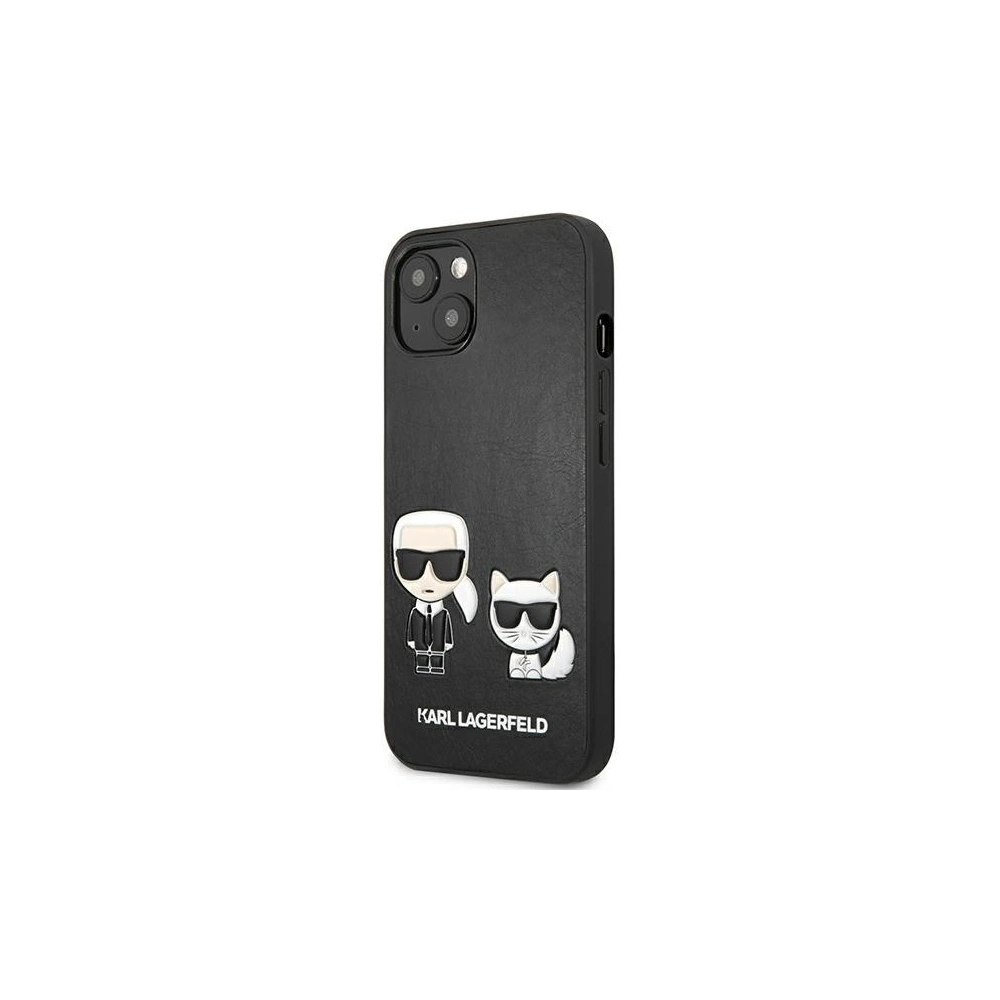 Etui Karl Lagerfeld KLHCP13SPCUSKCBK Apple iPhone 13 mini czarny/black hardcase Ikonik Karl & Choupette