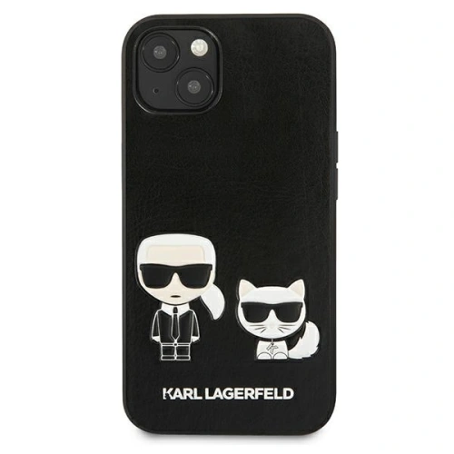 Kup Etui Karl Lagerfeld KLHCP13SPCUSKCBK Apple iPhone 13 mini negru/black hardcase Ikonik Karl & Choupette - KLD632BLK - {ean13} - Sklep Home Screen