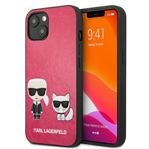 Kup Case Karl Lagerfeld KLHCP13SPCUSKCP Apple iPhone 13 mini fuchsia/fushia Hardcase Ikonik Karl & Choupette - KLD633FKS - {ean13} - Sklep Home Screen