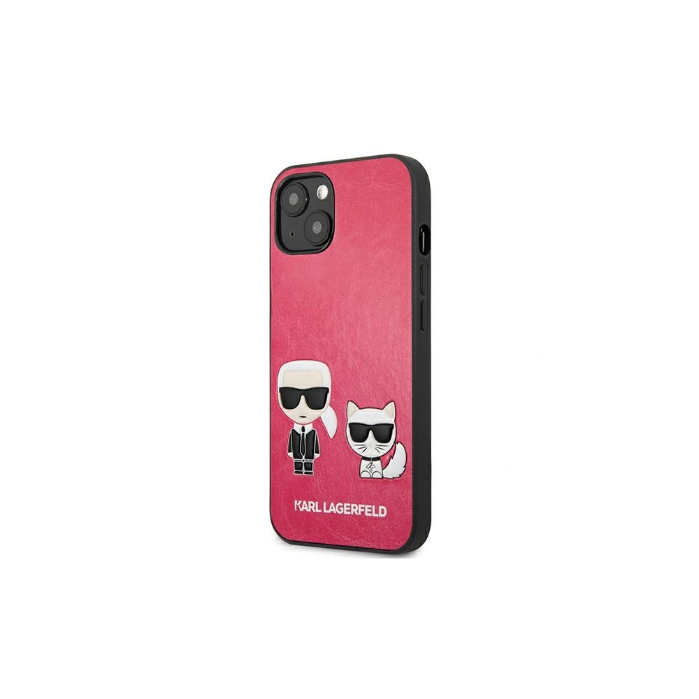 Etui Karl Lagerfeld KLHCP13SPCUSKCP Apple iPhone 13 mini fuksja/fushia hardcase Ikonik Karl & Choupette