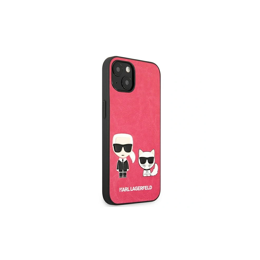 Etui Karl Lagerfeld KLHCP13SPCUSKCP Apple iPhone 13 mini fuksja/fushia hardcase Ikonik Karl & Choupette