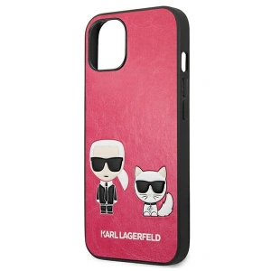 Kup Case Karl Lagerfeld KLHCP13SPCUSKCP Apple iPhone 13 mini fuchsia/fushia Hardcase Ikonik Karl & Choupette - KLD633FKS - {ean13} - Sklep Home Screen