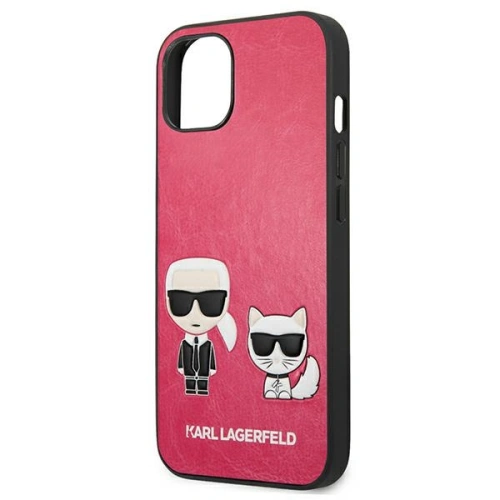 Kup Etui Karl Lagerfeld KLHCP13SPCUSKCP Apple iPhone 13 mini fuchsie/fushia hardcase Ikonik Karl & Choupette - KLD633FKS - {ean13} - Sklep Home Screen