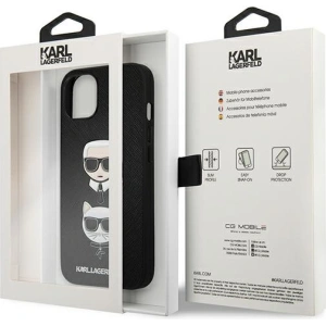 Kup Case Karl Lagerfeld KLHCP13SSAKICKCBK Apple iPhone 13 mini schwarz/black Buch Saffiano Karl & Choupette - KLD634BLK - {ean13} - Sklep Home Screen