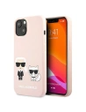 Etui Karl Lagerfeld KLHCP13SSSKCI Apple iPhone 13 mini hardcase roz deschis/lumină roz Silicon Karl & Choupette