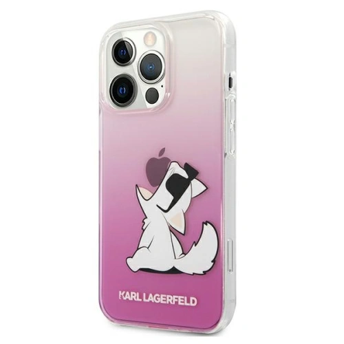 Buy Karl Lagerfeld KLHCP13XCFNRCPI Apple iPhone 13 Pro Max hardcase pink Choupette Fun - KLD640PNK - {ean13} - Home Screen Store Europe