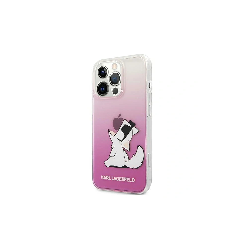 Etui Karl Lagerfeld KLHCP13XCFNRCPI Apple iPhone 13 Pro Max hardcase różowy/pink Choupette Fun