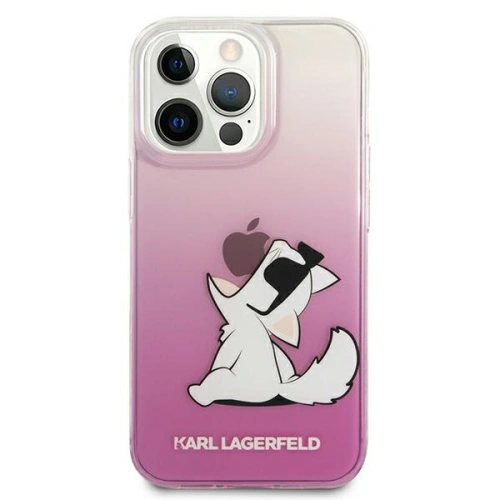 Buy Karl Lagerfeld KLHCP13XCFNRCPI Apple iPhone 13 Pro Max hardcase pink Choupette Fun - KLD640PNK - {ean13} - Home Screen Store Europe