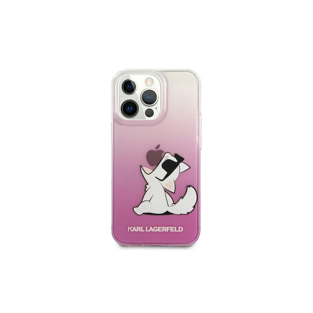 Etui Karl Lagerfeld KLHCP13XCFNRCPI Apple iPhone 13 Pro Max hardcase różowy/pink Choupette Fun