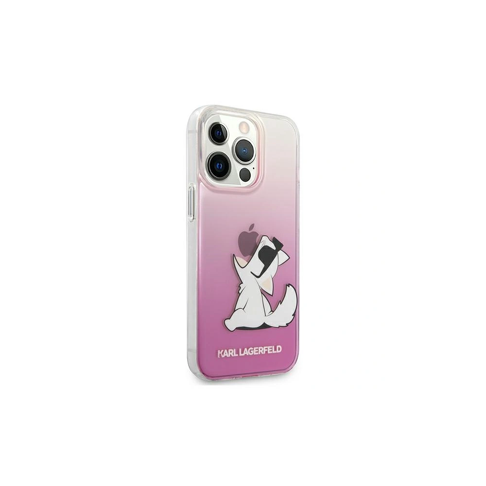 Etui Karl Lagerfeld KLHCP13XCFNRCPI Apple iPhone 13 Pro Max hardcase różowy/pink Choupette Fun