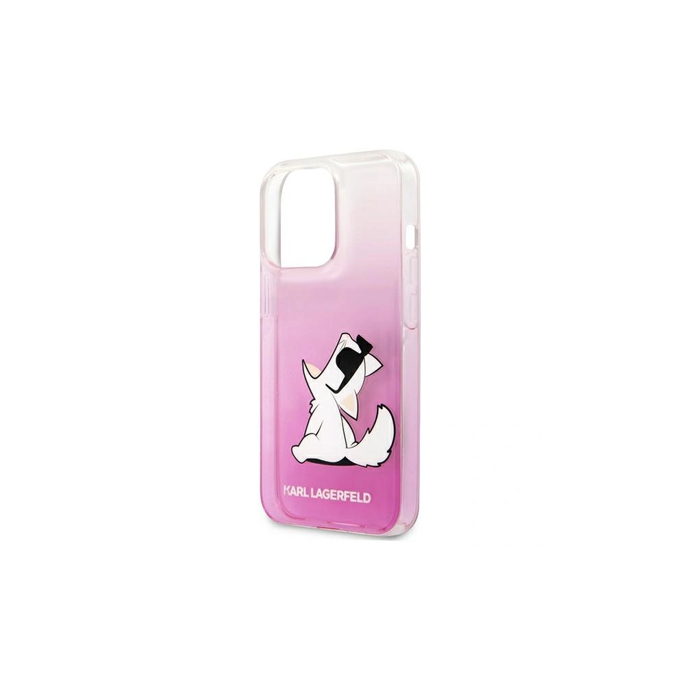 Etui Karl Lagerfeld KLHCP13XCFNRCPI Apple iPhone 13 Pro Max hardcase różowy/pink Choupette Fun