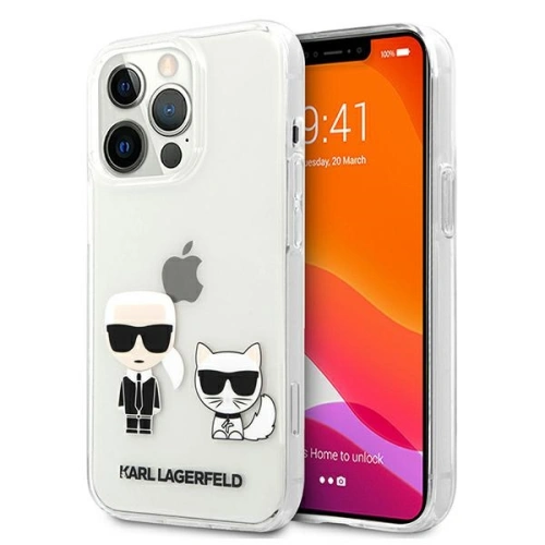 Buy Karl Lagerfeld KLHCP13XCKTR Apple iPhone 13 Pro Max hardcase Transparent Karl & Choupette - KLD641CL - {ean13} - Home Screen Store Europe