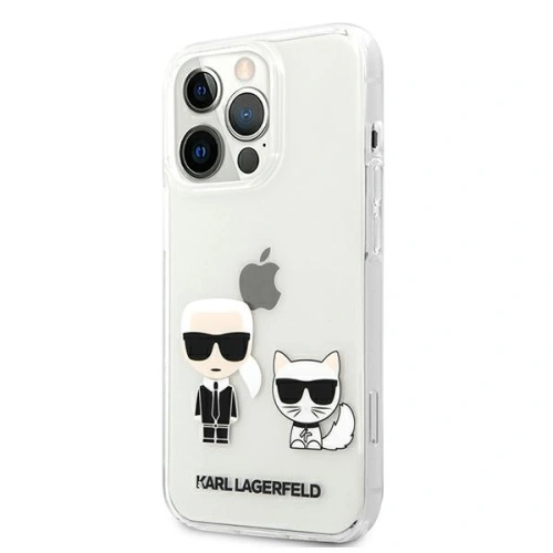 Buy Karl Lagerfeld KLHCP13XCKTR Apple iPhone 13 Pro Max hardcase Transparent Karl & Choupette - KLD641CL - {ean13} - Home Screen Store Europe