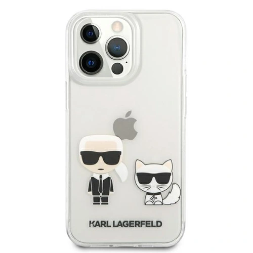 Buy Karl Lagerfeld KLHCP13XCKTR Apple iPhone 13 Pro Max hardcase Transparent Karl & Choupette - KLD641CL - {ean13} - Home Screen Store Europe
